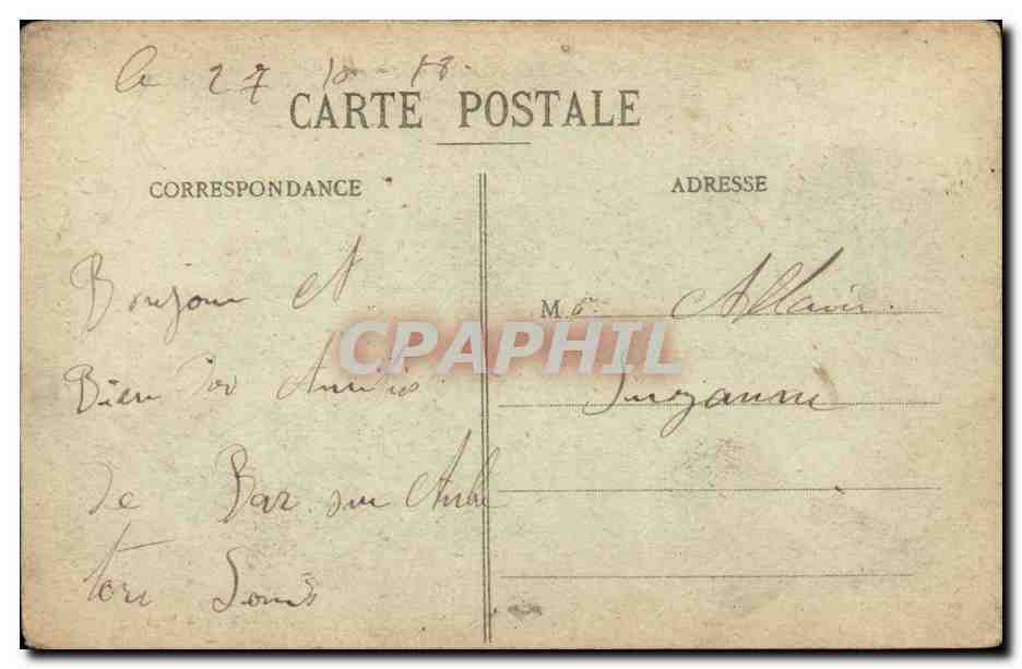 Bar sur Aube - Vue generale - CPA  — Back