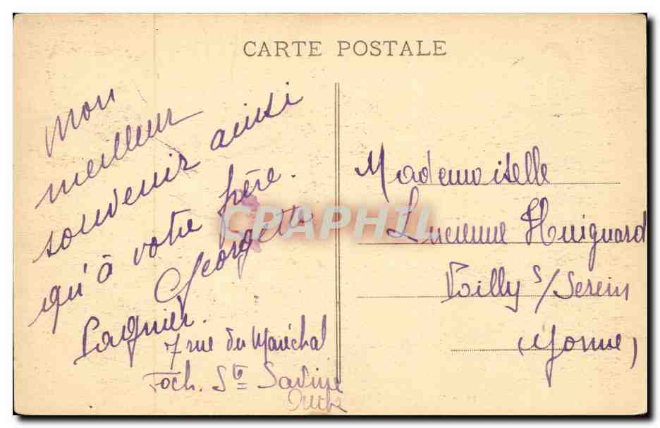 Troyes - La Campanile de la Cathedrale - CPA  — Back