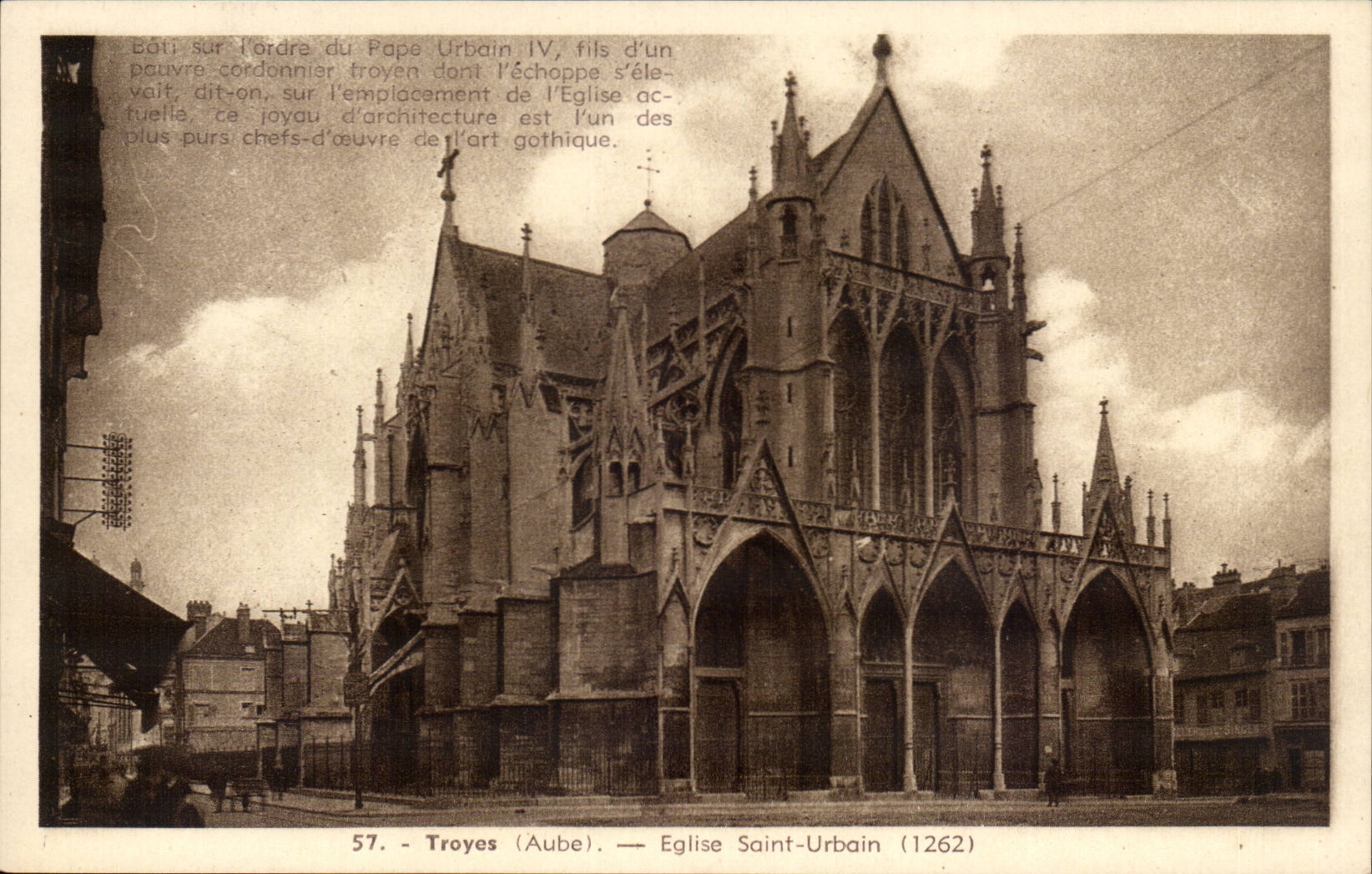 Église Saint-Urbain — Troyes (Aube) — éditeur Grandchâtel, n° 57