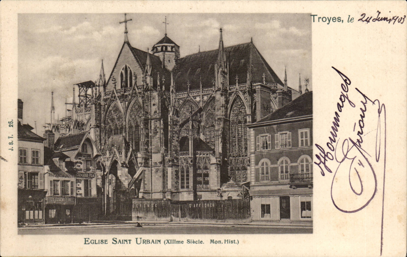 Troyes - 1903 Eglise Saint Urbaine - CPA 