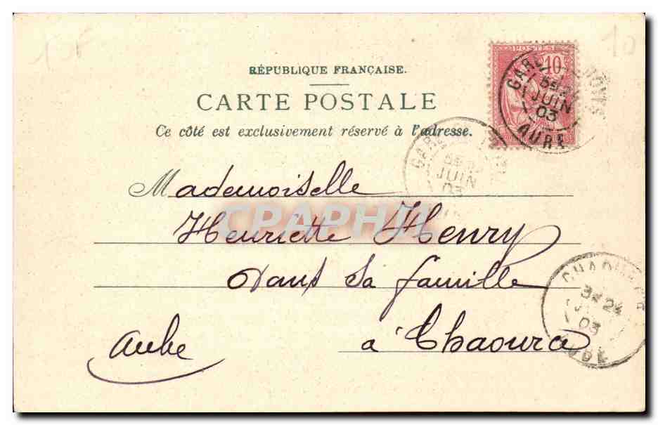 Troyes - 1903 Eglise Saint Urbaine - CPA  — Rückseite