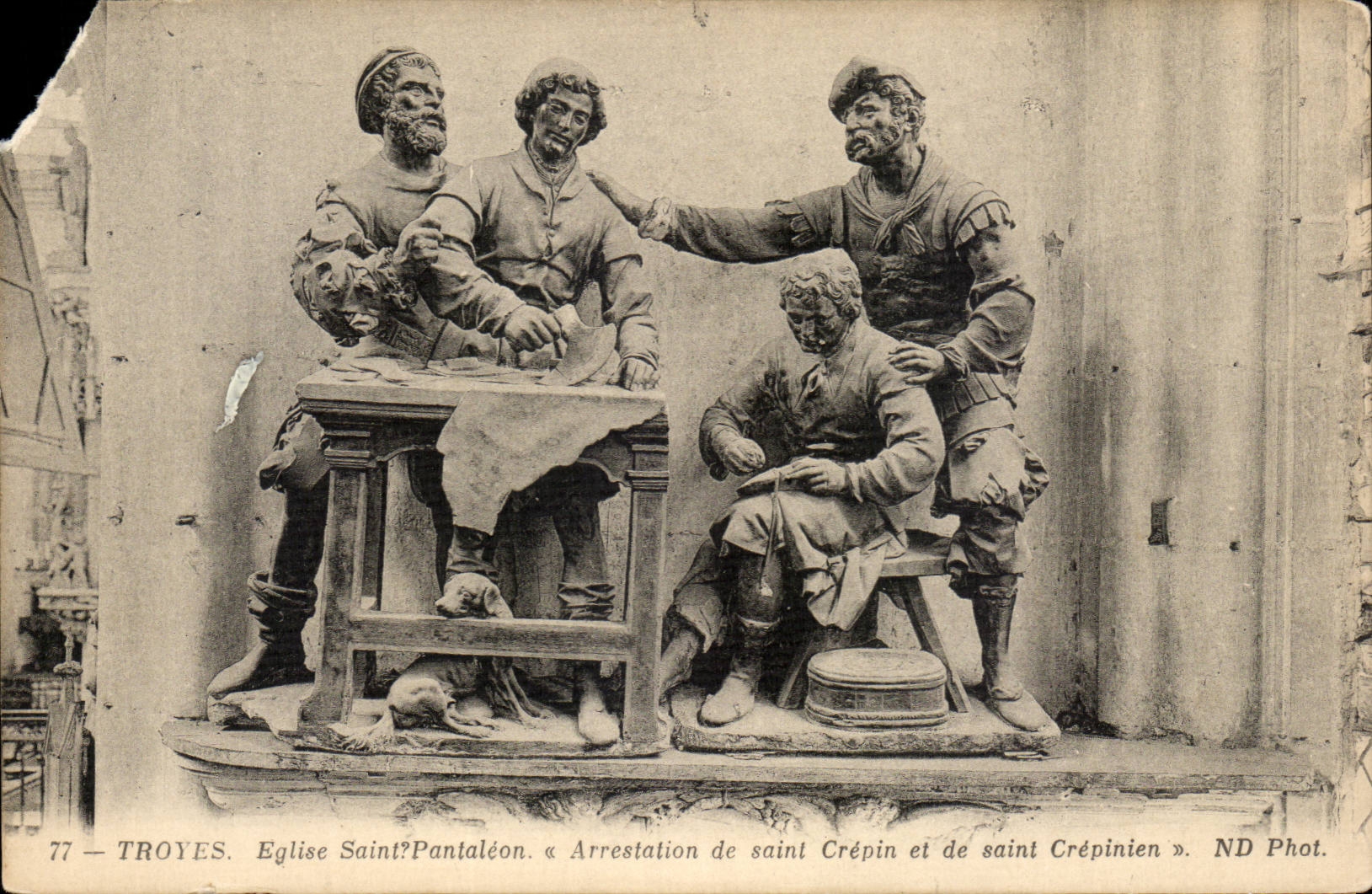 Troyes — Arrestation de saint Crépin et de saint Crépinien — ND Phot.