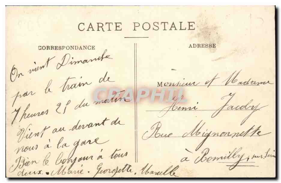 Troyes - Le Jardin de la Prefecture - CPA  — Rückseite