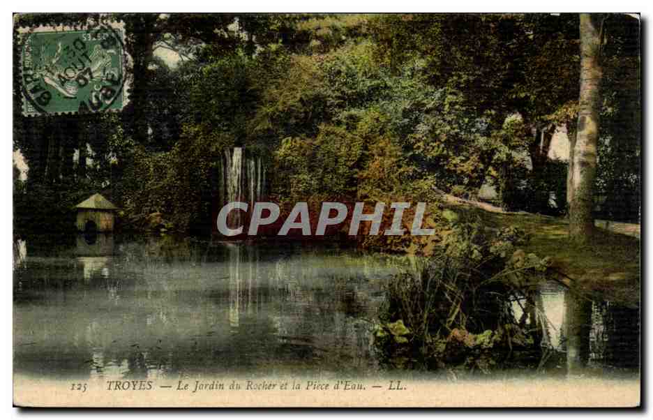 Troyes — Le Jardin du Rocher et la Pièce d'Eau — LL. n°125
