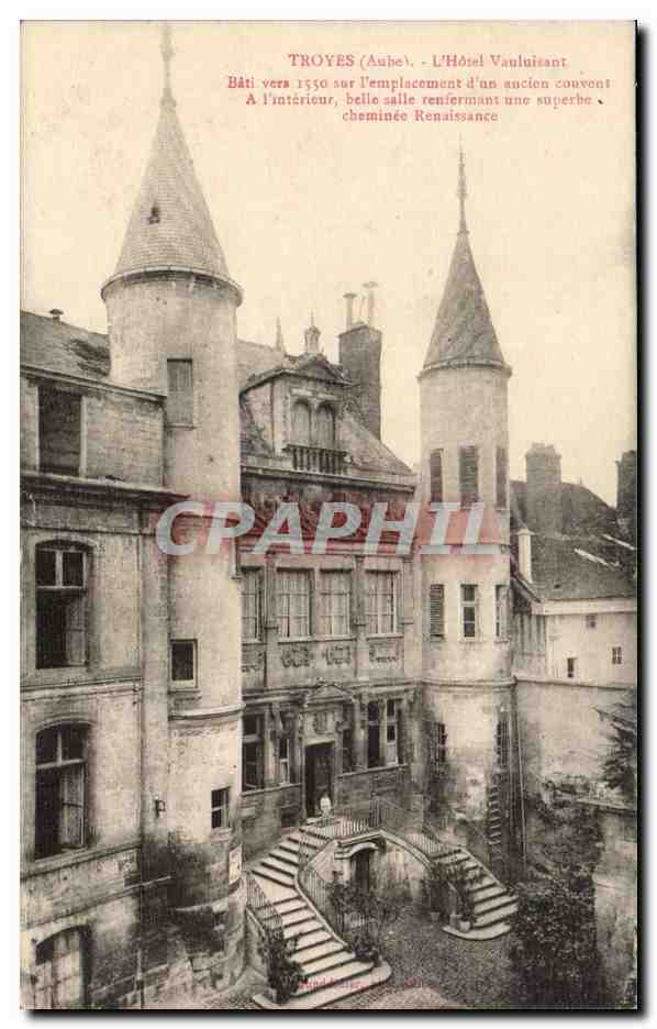 Troyes - Hotel Vauluisant vers 1550 - CPA 