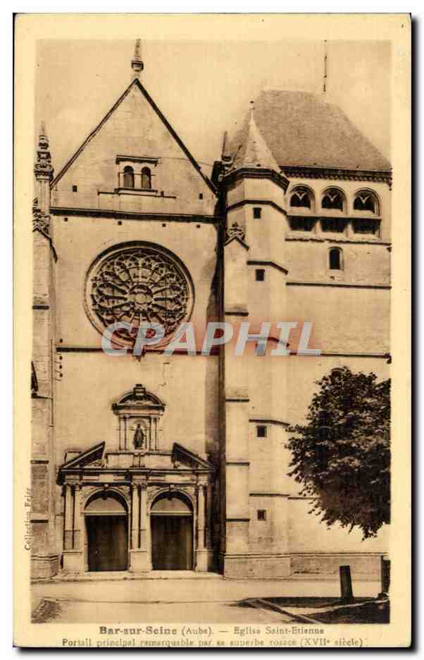 Bar sur Aube - Eglise Saint Etienne CPA 