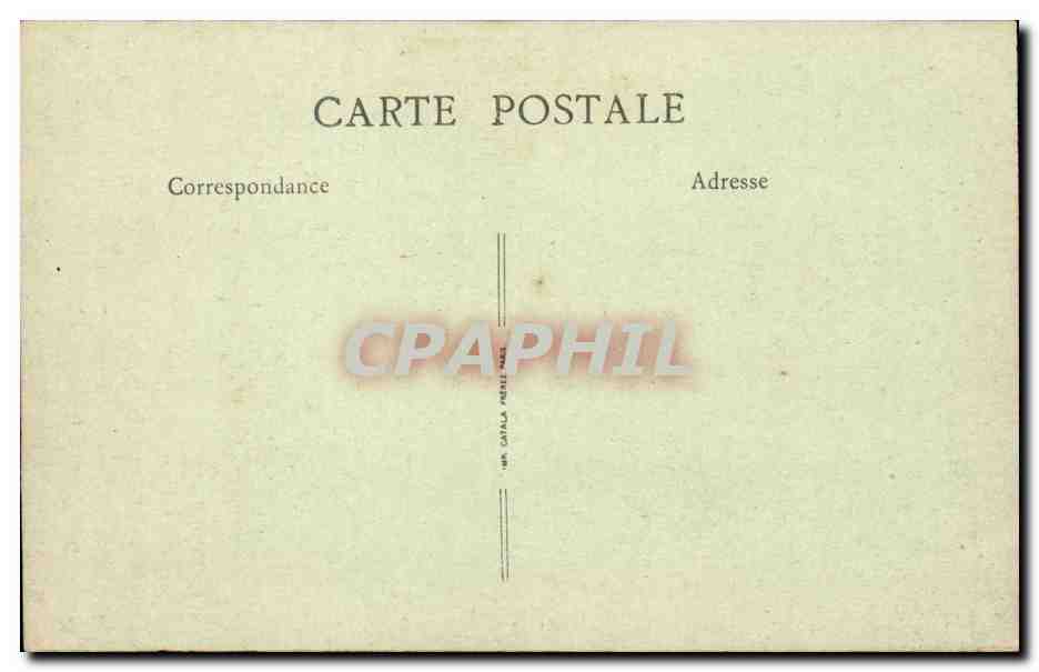 Mailly le Camp - Rue du Camp - Boucherie - viande - butcher CPA  — Back