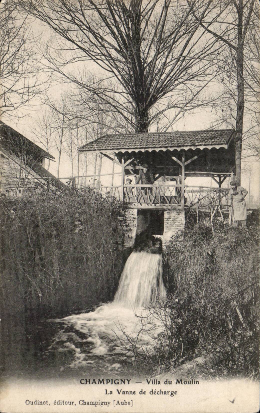 Champigny - Vila du Moulin - La Vanne de decharge CPA 