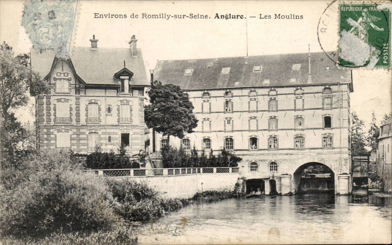 Environs de Romilly sur Seine - Anglare - Les Moulins CPA 