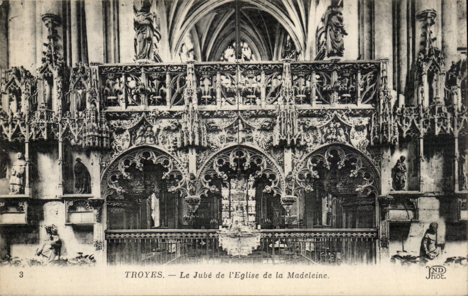 Troyes — Le Jubé de l'Église de la Madeleine — JND Phot.