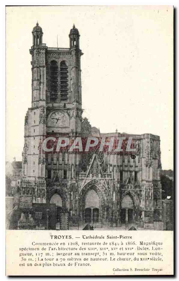 Troyes — Cathédrale Saint-Pierre — Collection S. Bronclair Troyes