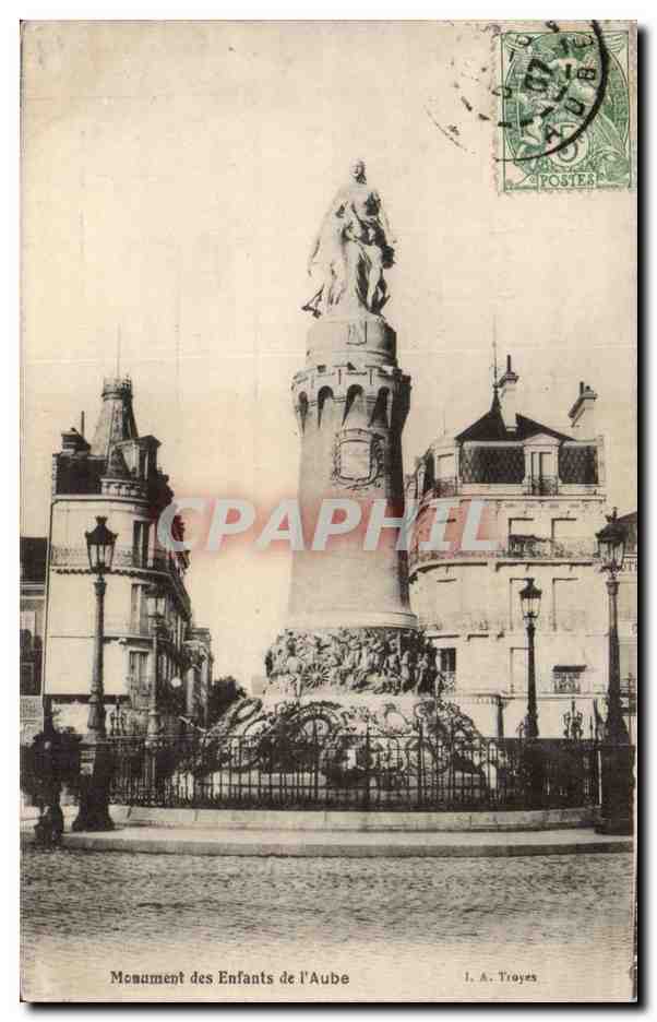 Monument des Enfants de l'Aube — Troyes — I. A. Troyes