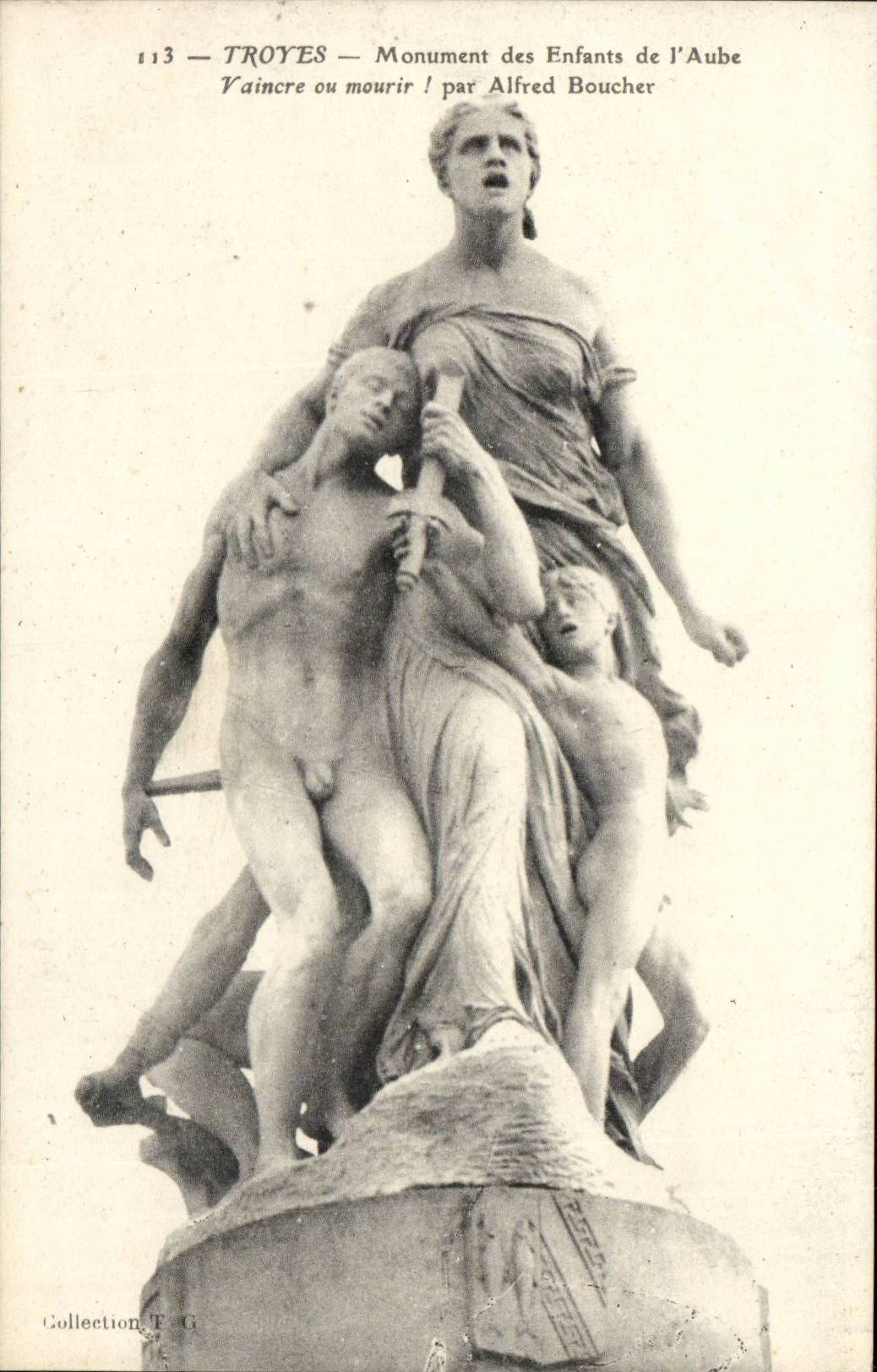 Troyes — Monument des Enfants de l'Aube — par Alfred Boucher