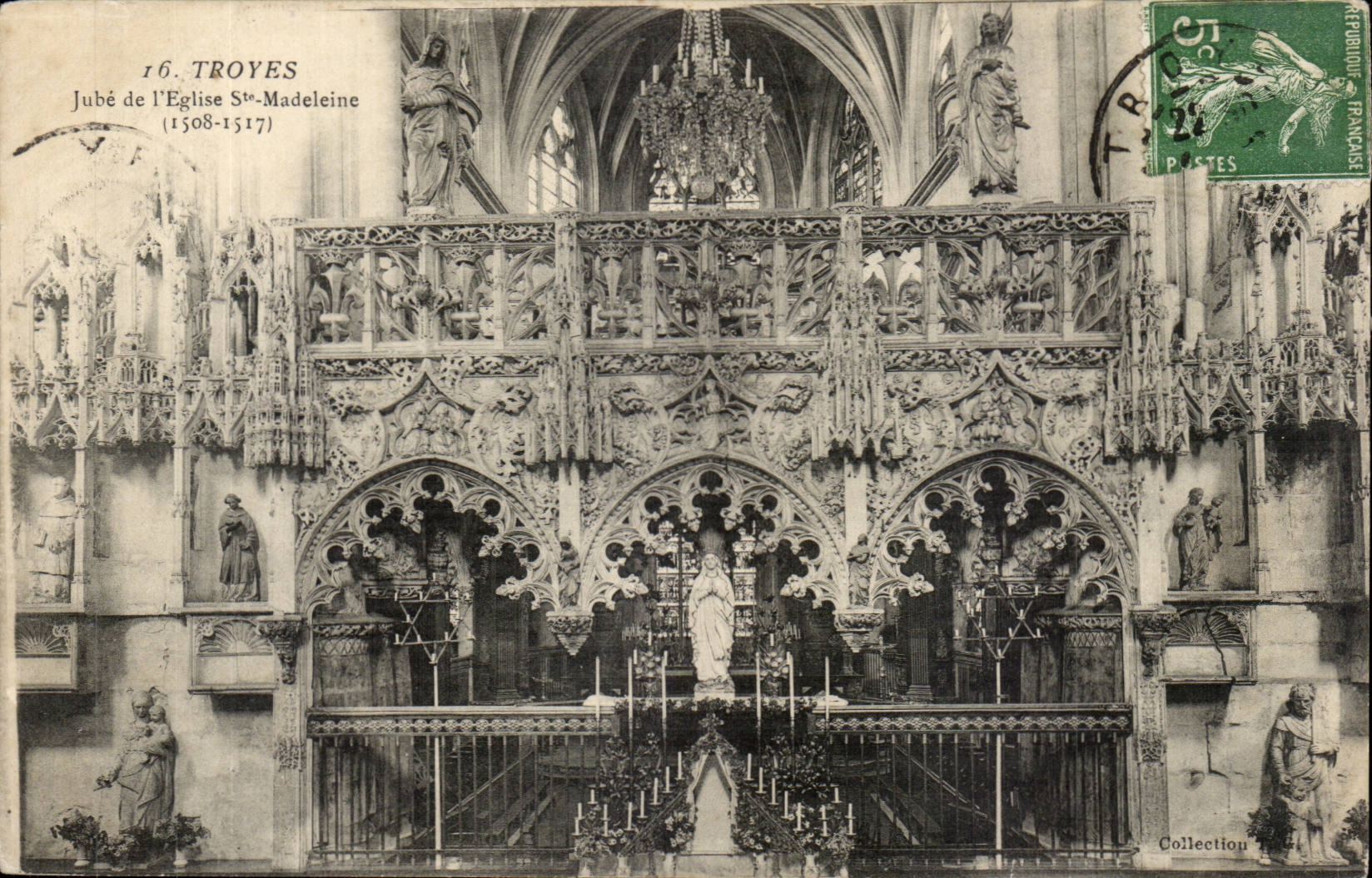Troyes CPA Jube de l'eglise Ste madeleine