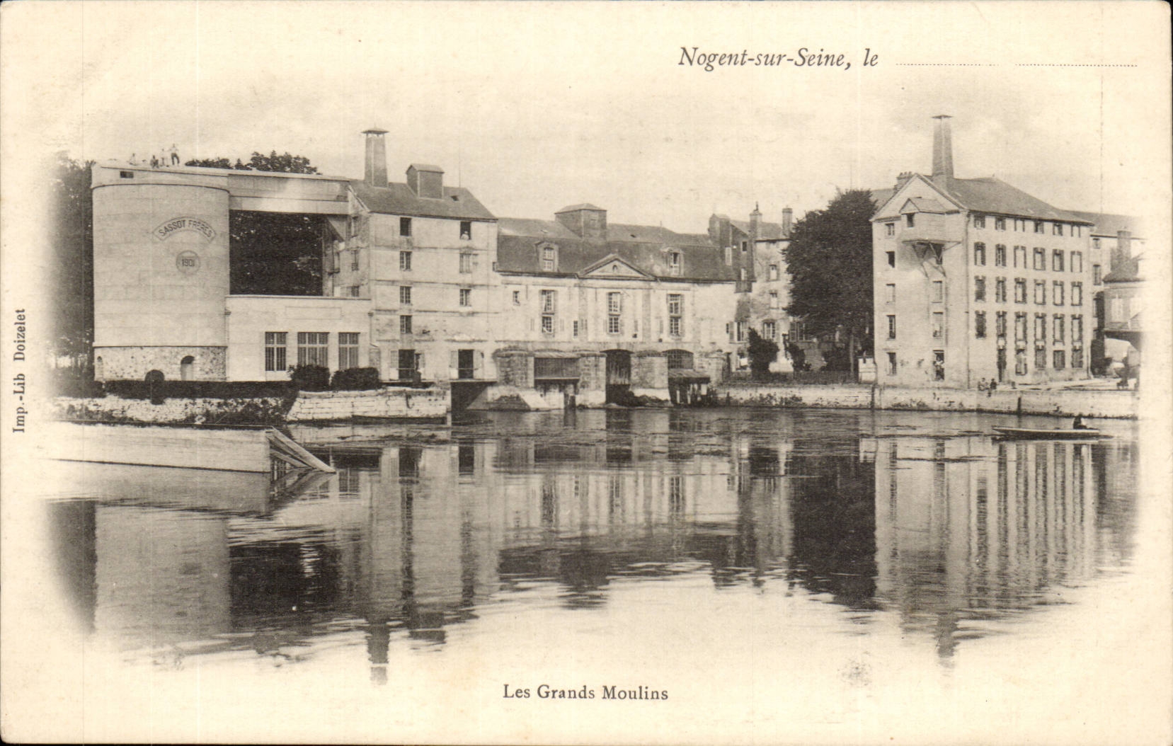 Nogent sur Seine CPA Les grands moulins