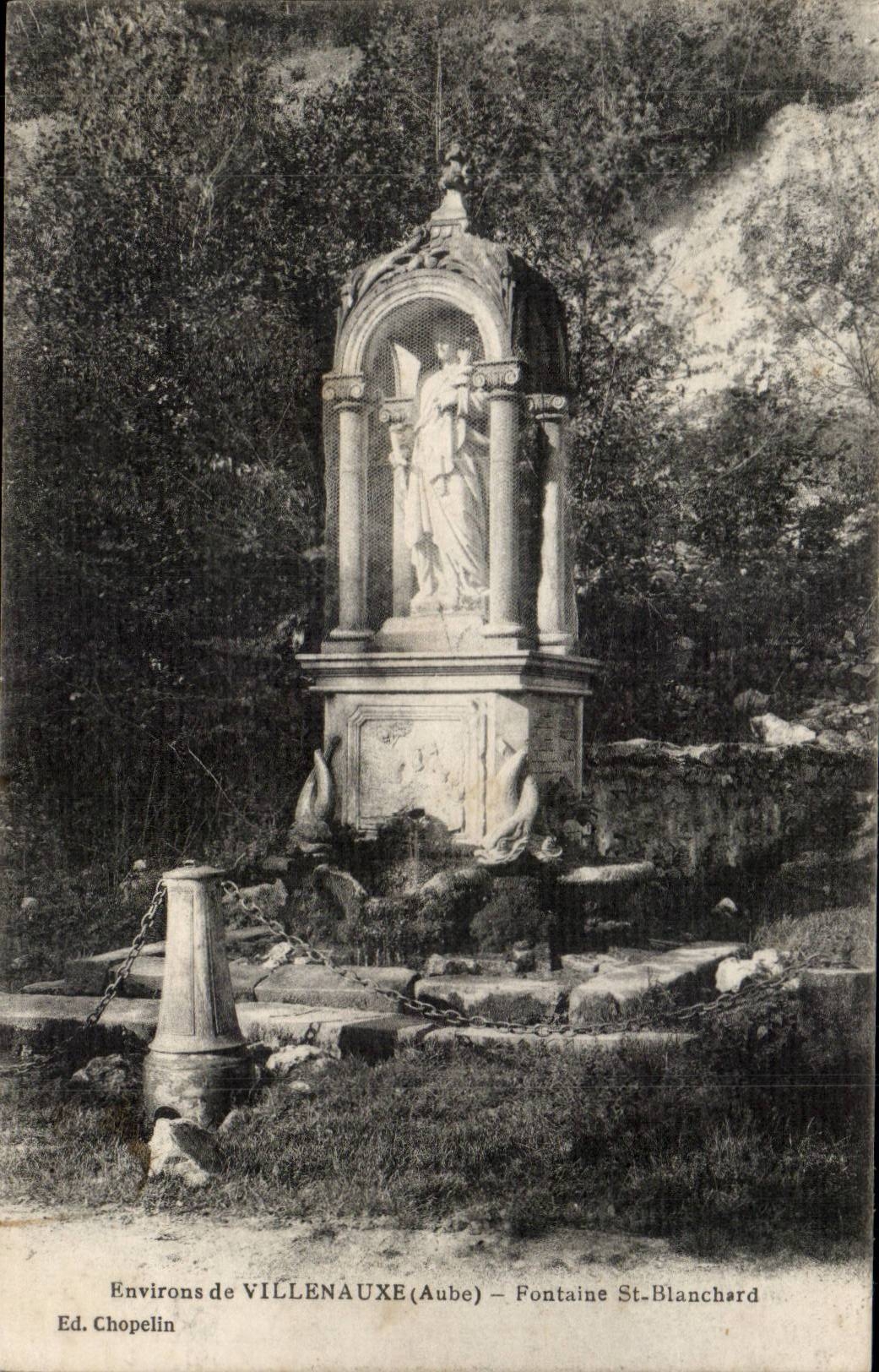 Environs de Villenauxe CPA Fontaine ST Blanchard