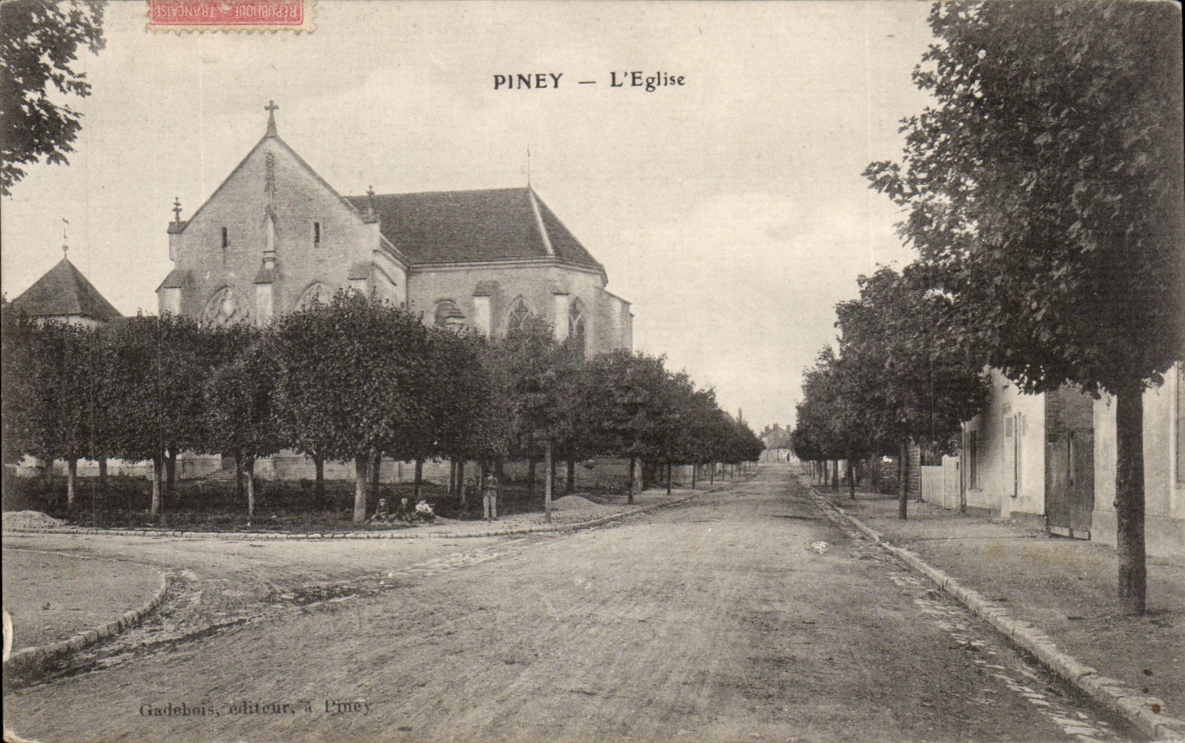 Piney — L'Église — Giaudeau, éditeur, à Piney