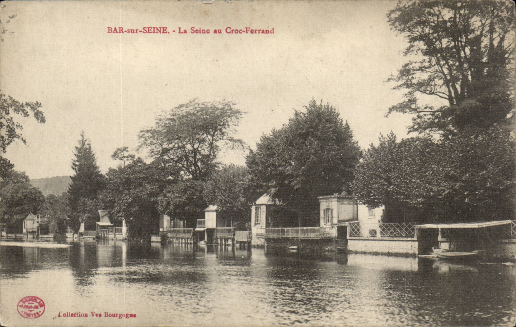 Bar sur Seine CPA La Seine au Croc Ferrand
