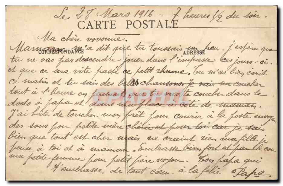 Troyes - Der Denkmal der Kinder der Aube und die Station — Sammlung T.G. — Rückseite