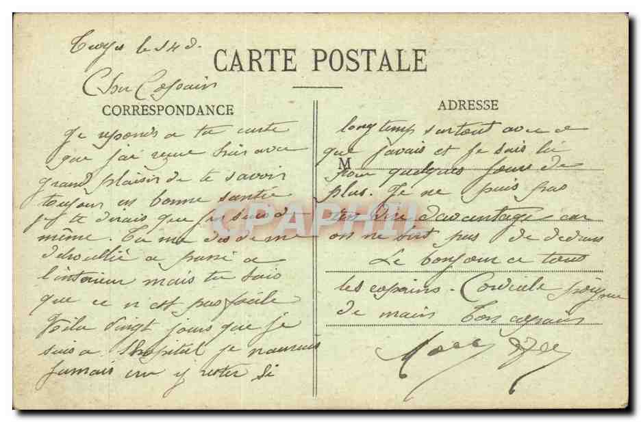 Troyes - Le Boulevard Gambetta et le Cirque un jour de fête — éditeur Prunelard, Troyes — Rückseite