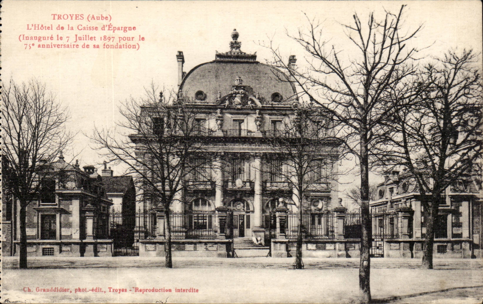 Troyes CPA L'hotel de la CAisse d'Epargne