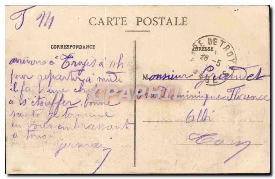 Troyes - Le Lycée (Hôpital temporaire) — Collection T. G. — n° 36 — Reverso