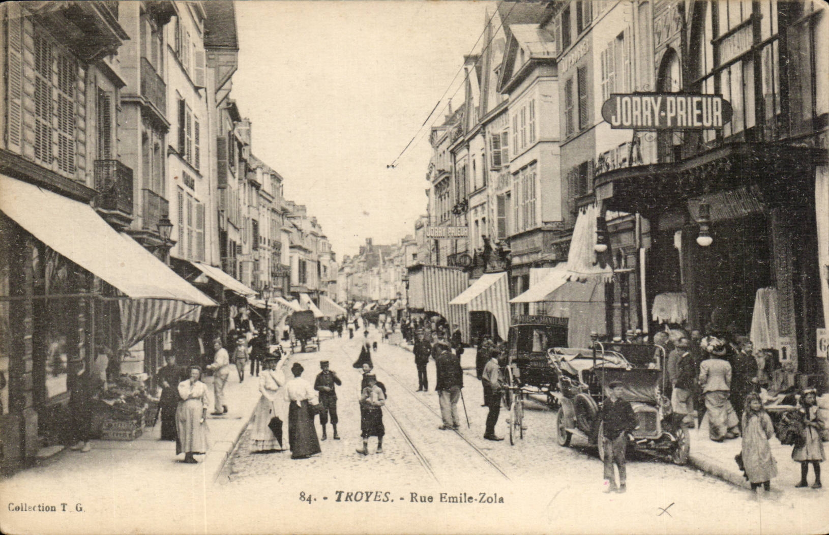 Troyes CPA Rue Emile Zola