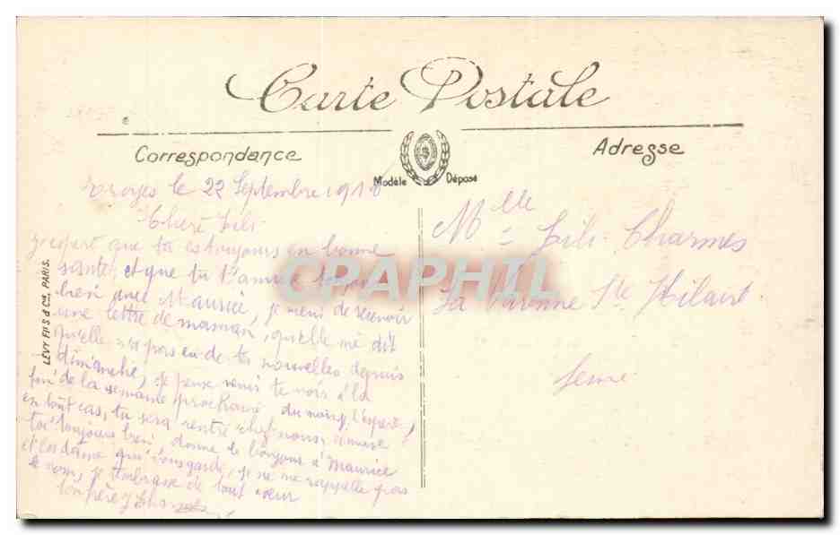 TROYES — El Salón de la Estación — Llegada de un Expreso — LL. — Reverso