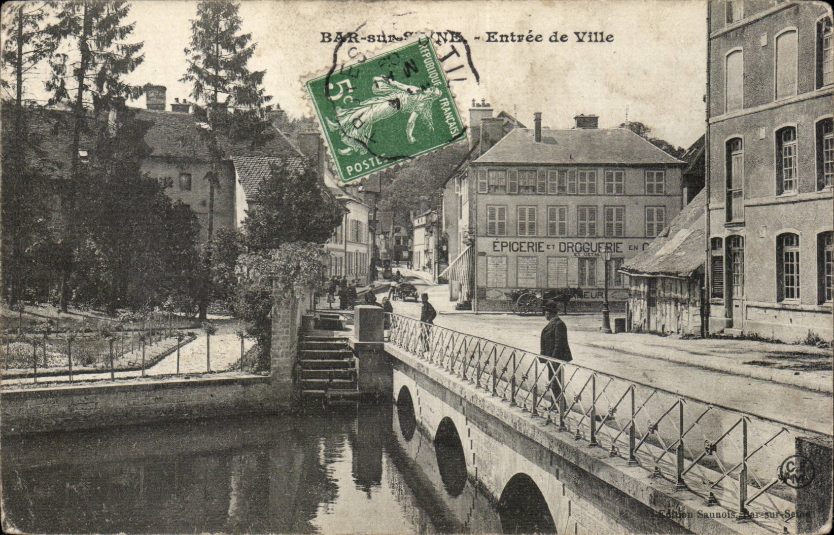 BAR-sur-SOINE - Entrée de Ville — Édition Saunois, Bar-sur-Saône