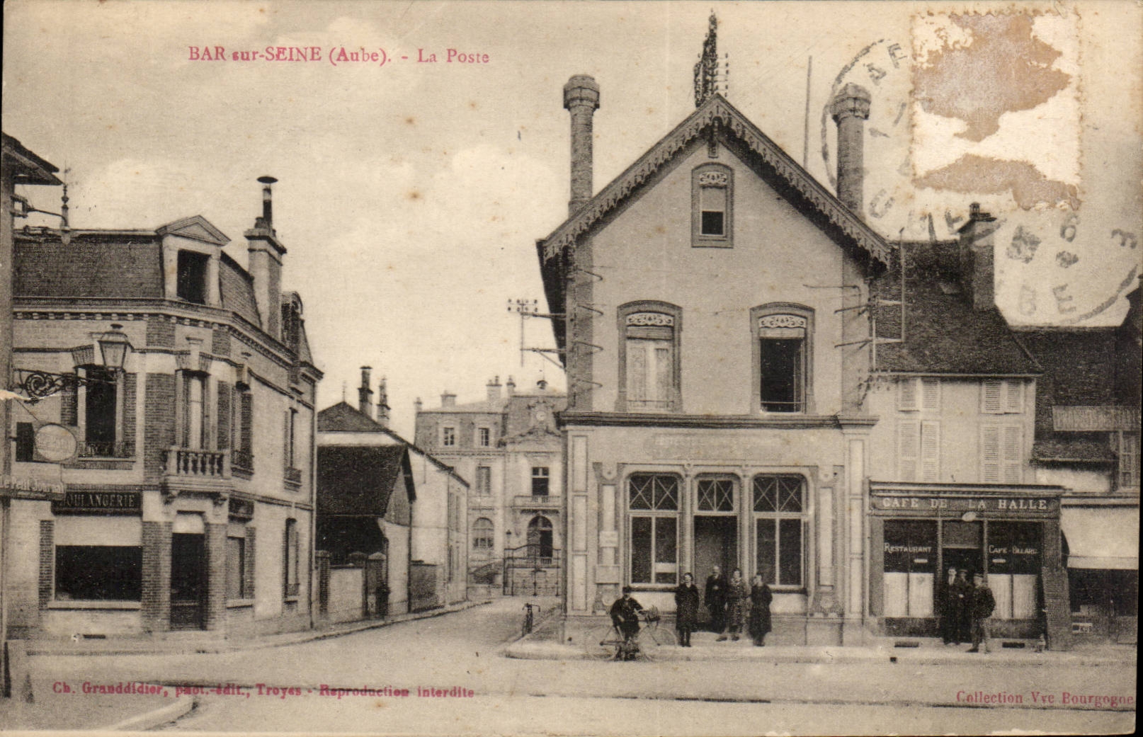 BAR-sur-SEINE (Aube) - La Poste — Ch. Granddidier, phot. édit., Troyes