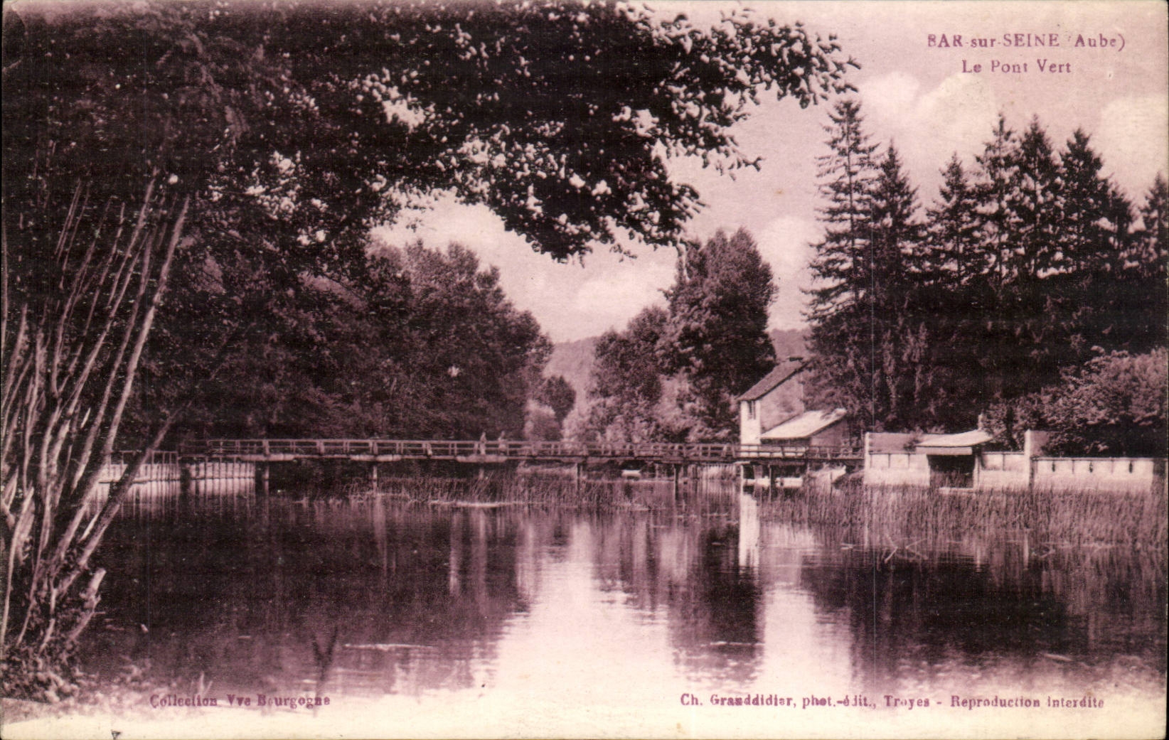 Bar-sur-Seine (Aube) — Le Pont Vert — Ch. Granddidier, phot.-édit., Troyes
