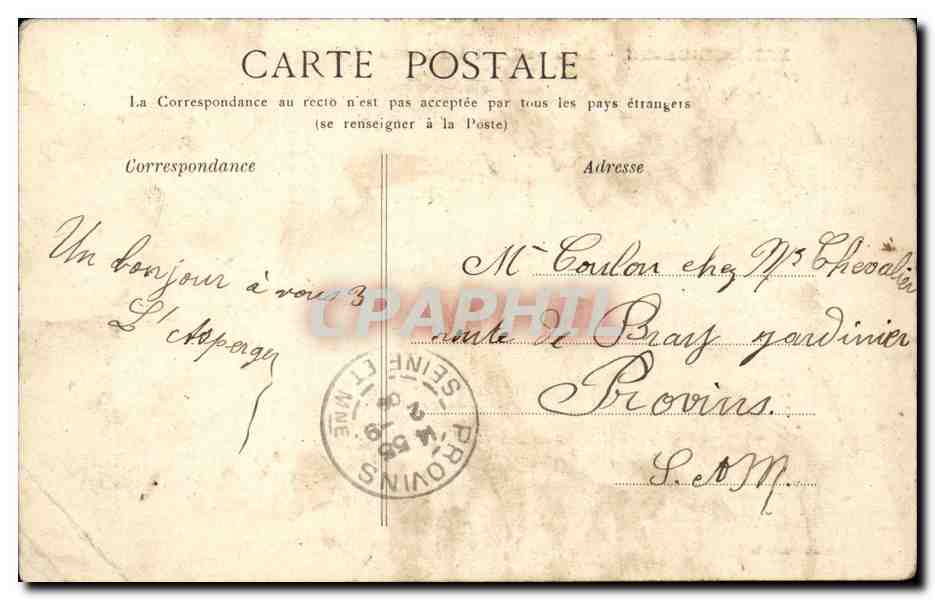 Bar-sur-Seine — Le Moulin et les Ponts — Édition Saunois — Rückseite