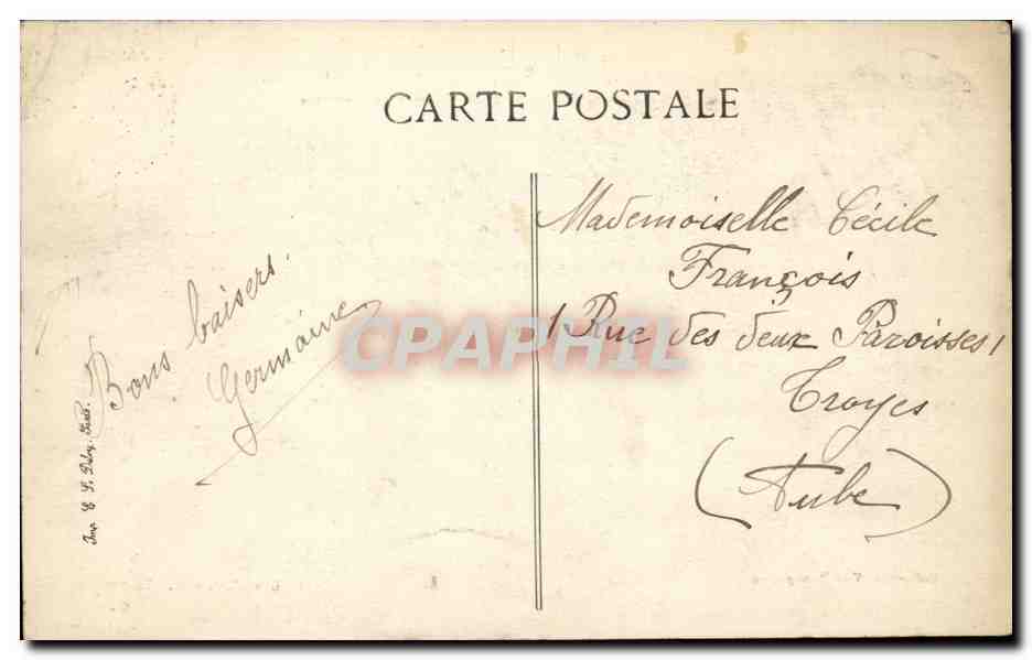 Bar-sur-Seine (Aube) — Château Trumet de Fontarce — F. Brunclair, édit., Troyes — Reverso