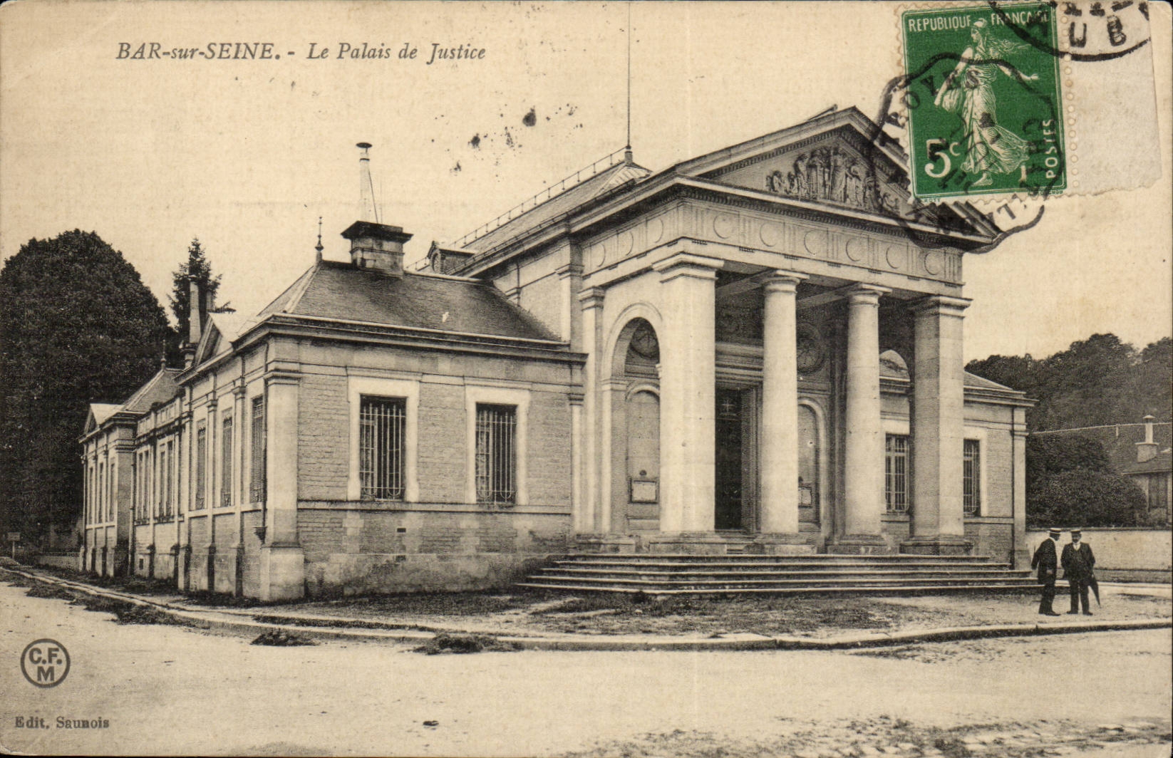 BAR-sur-SEINE. - Le Palais de Justice — Edit. Saunois