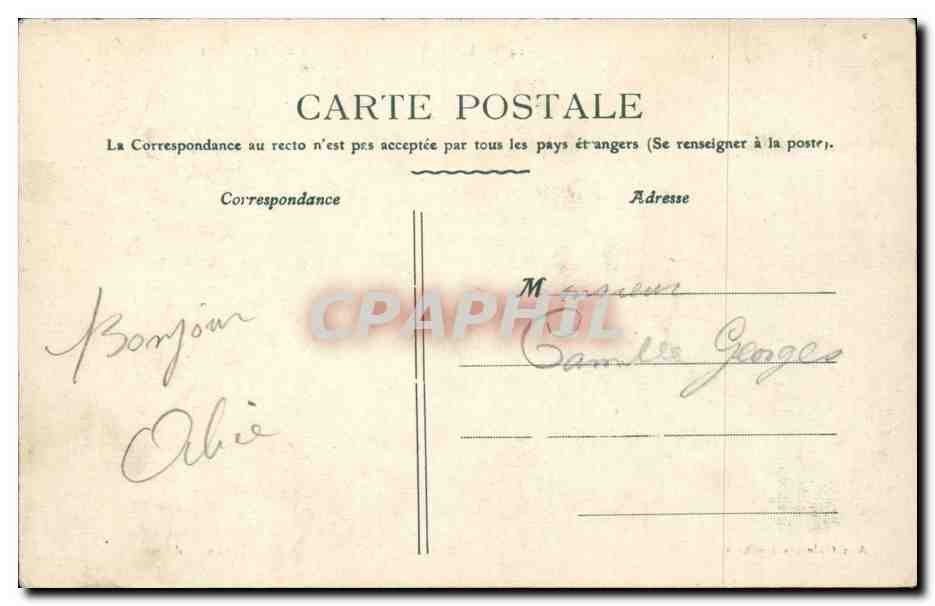 Bar-sur-Seine — La Rue Thiers — Plaisier, éditeur n°24 — Verso
