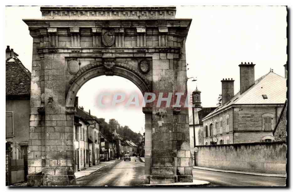 Bar-sur-Seine (Aube) — La Porte de Châtillon — Photo Philippon, collection Macon-Maçon