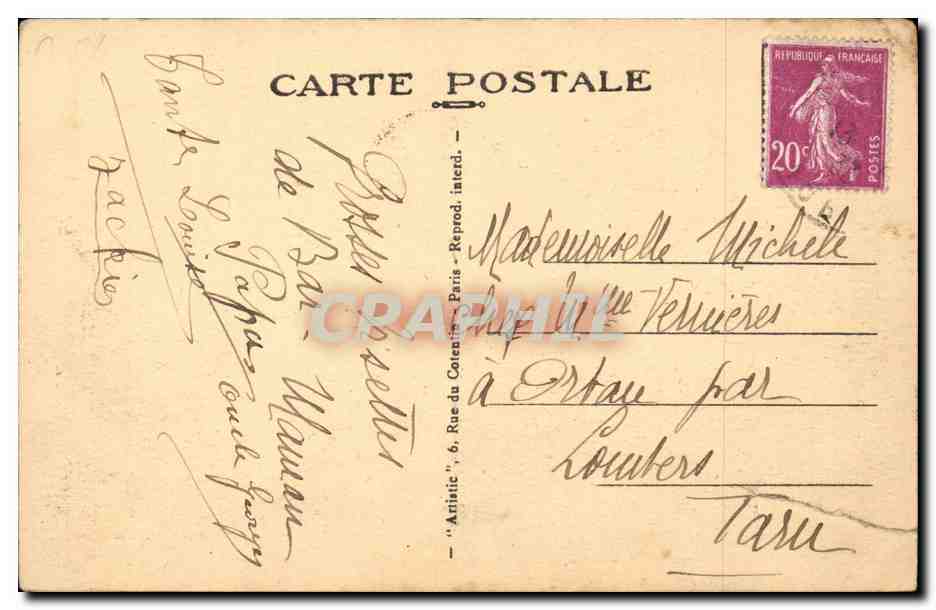 Bar-sur-Seine (Aube) — Porte de Châtillon — Bassinat, Édit. 7-32 — Achterkant