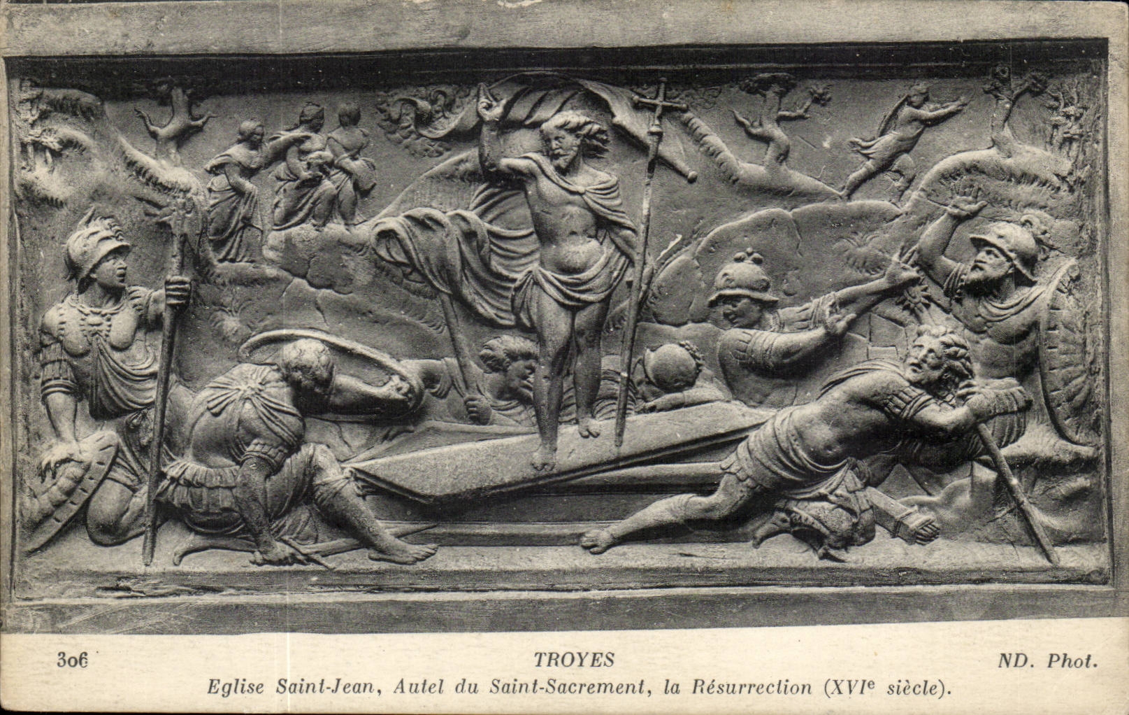 Troyes - Eglise Saint Jean - Autel de Saint Sacrement - Bas Relief - CPA 