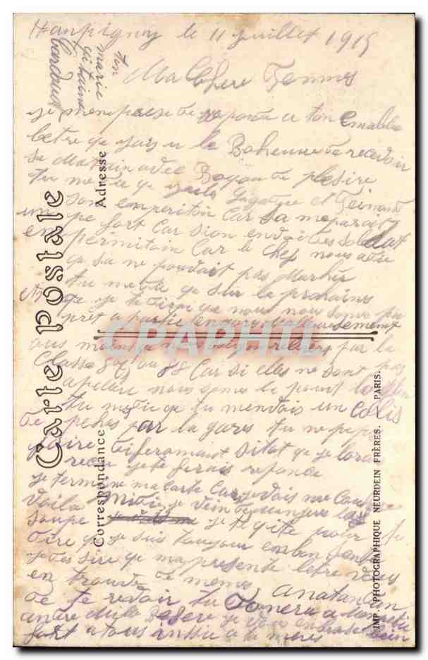 Chateau le Brienne - Grande Rue de l'Ecole - CPA  — Back