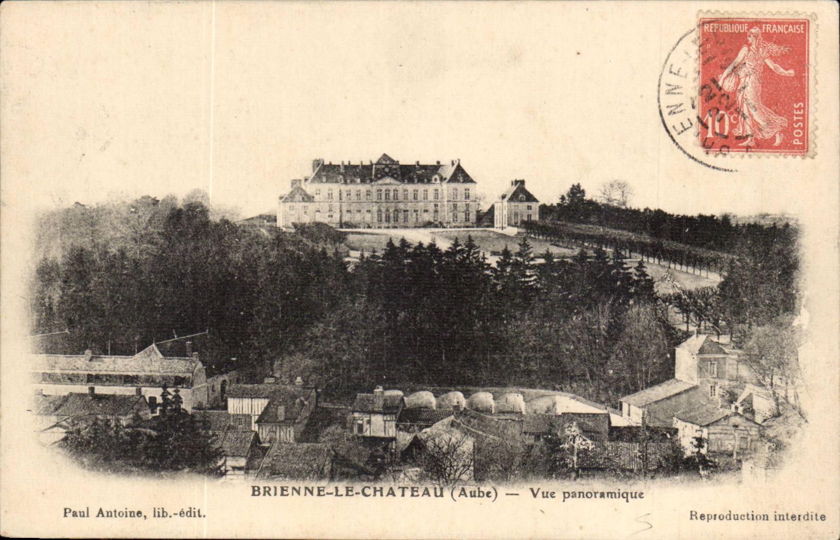 Chateau le Brienne - Vue Panoramique - CPA 