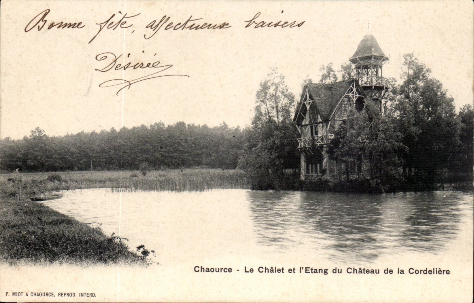 Chaource - Le Chalet et Etang du Chateau de la Cordeliere - CPA 