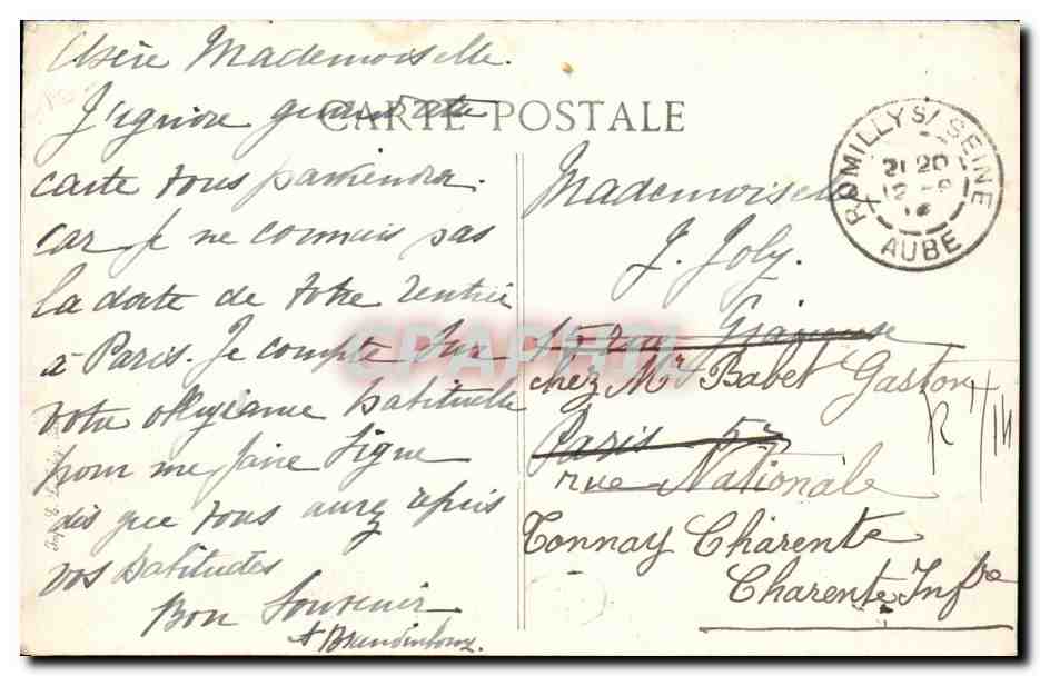 Romilly sur Seine - Le Pont des Aiguilles - Enfants - Bridge CPA  — Back
