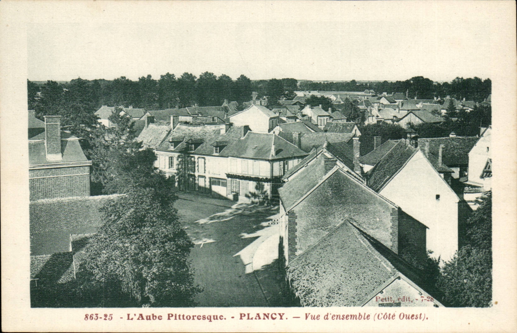 Plancy — Vue d'ensemble (Côté Ouest) — Petit, édit. - 7-28