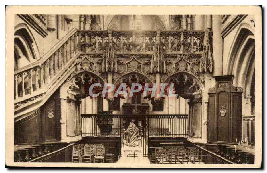 Troyes CPA Eglise Sainte Madeleine Le jube