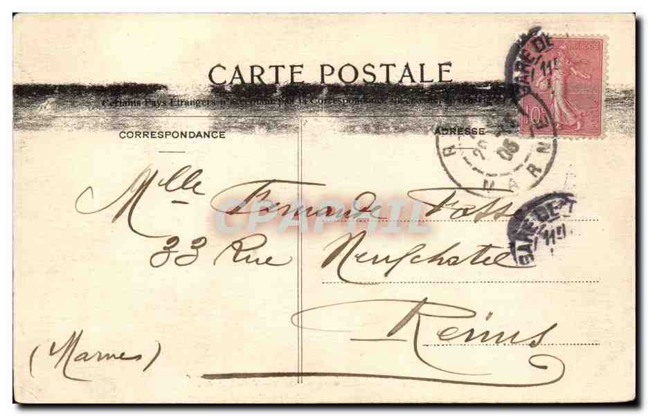 La Seine, vue prise du Pont des Abattoirs — Troyes — Éditeur Ernest — Reverso