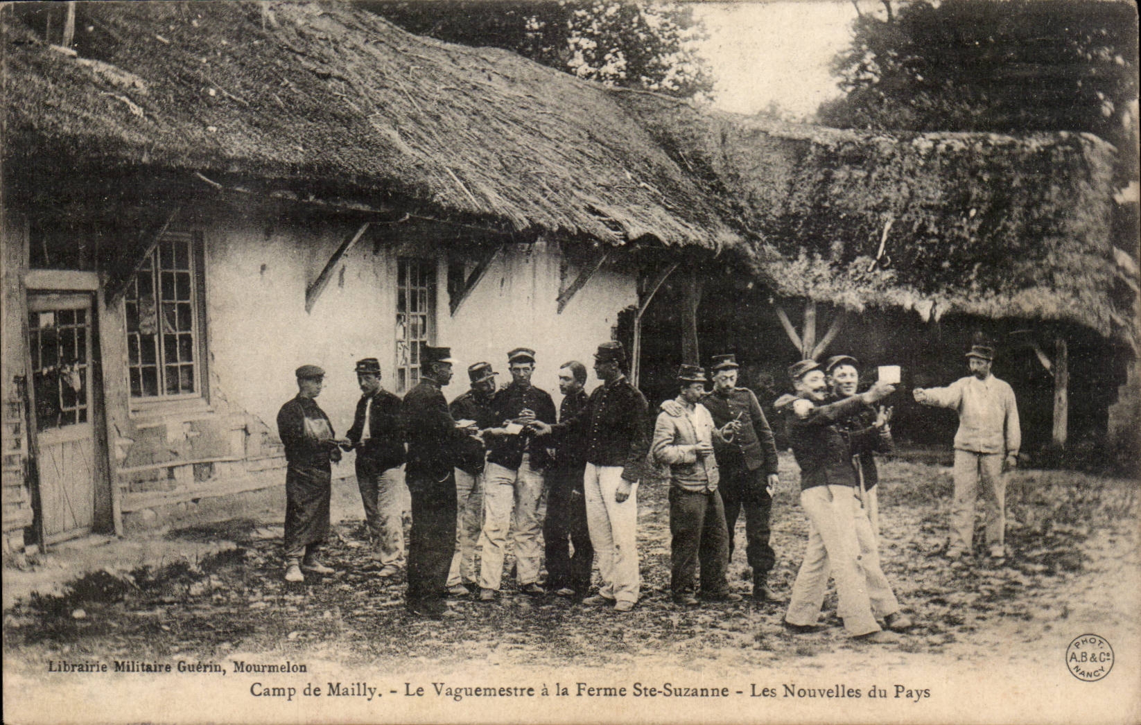 Camp de Mailly — Le Vague-mestre à la Ferme Ste-Suzanne — Librairie Militaire Guérin, Mourmelon