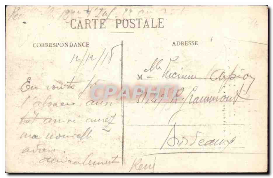 Troyes CPA la cathedrale Saint Pierre — Rückseite