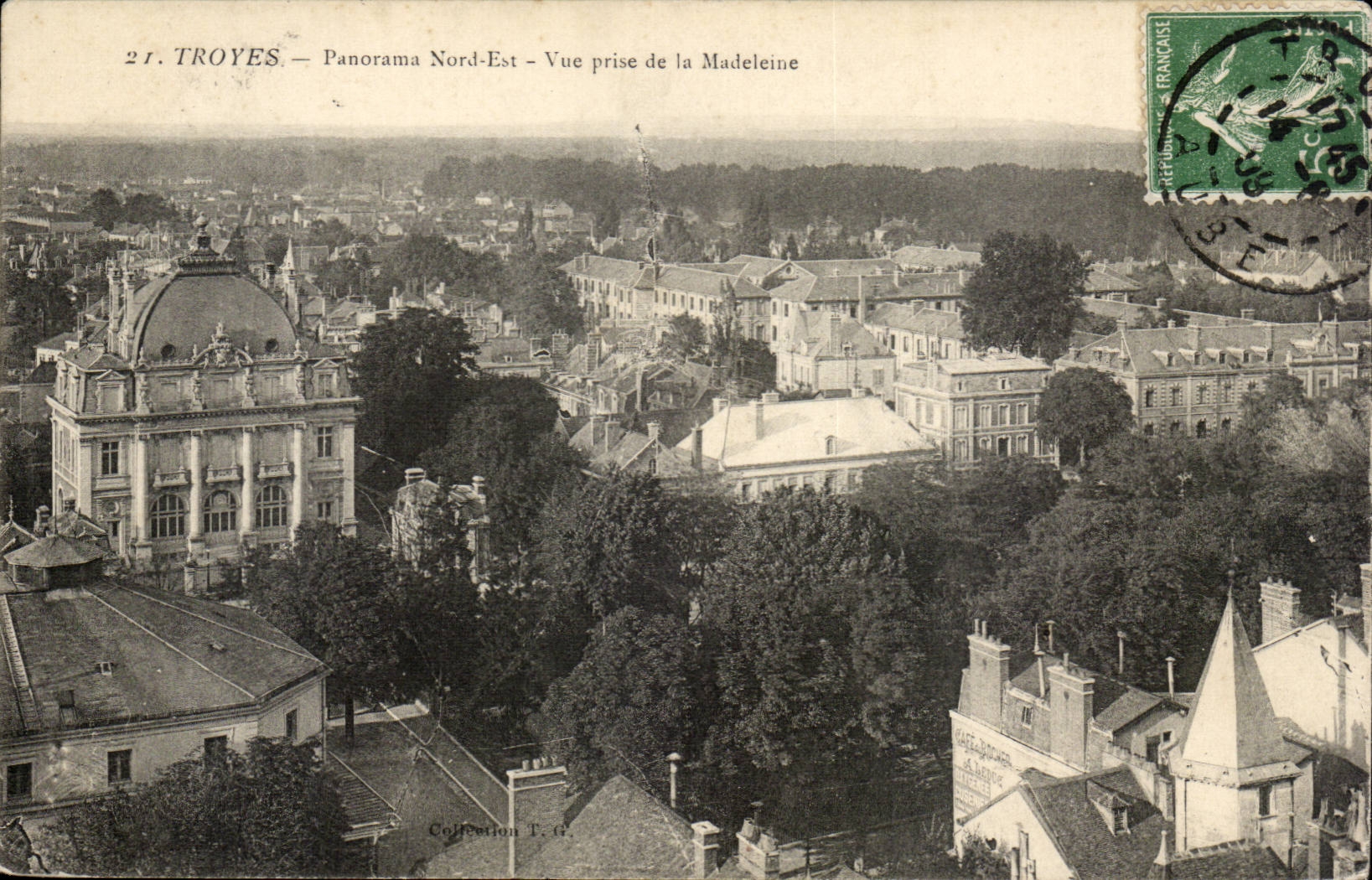 Troyes — Panorama Nord-Est — Vue prise de la Madeleine — Collection T. G.
