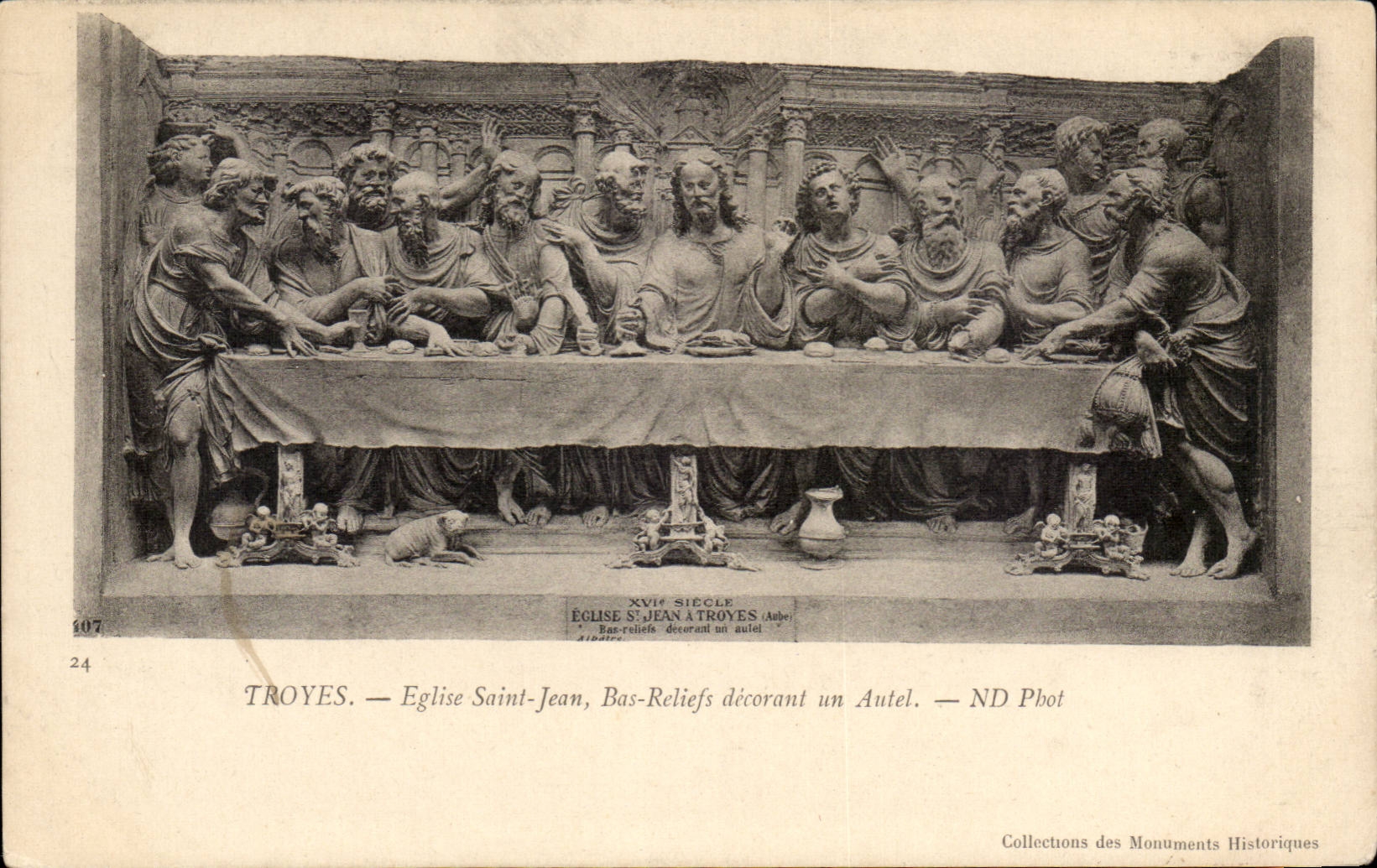 Troyes — Église Saint-Jean, Bas-Reliefs décorant un Autel — ND Pbot