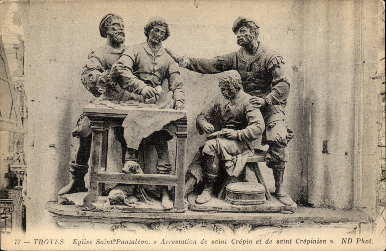 Troyes. Arrestation de saint Crépin et de saint Crépinien — Église Saint-Pantalon? — ND Phot.